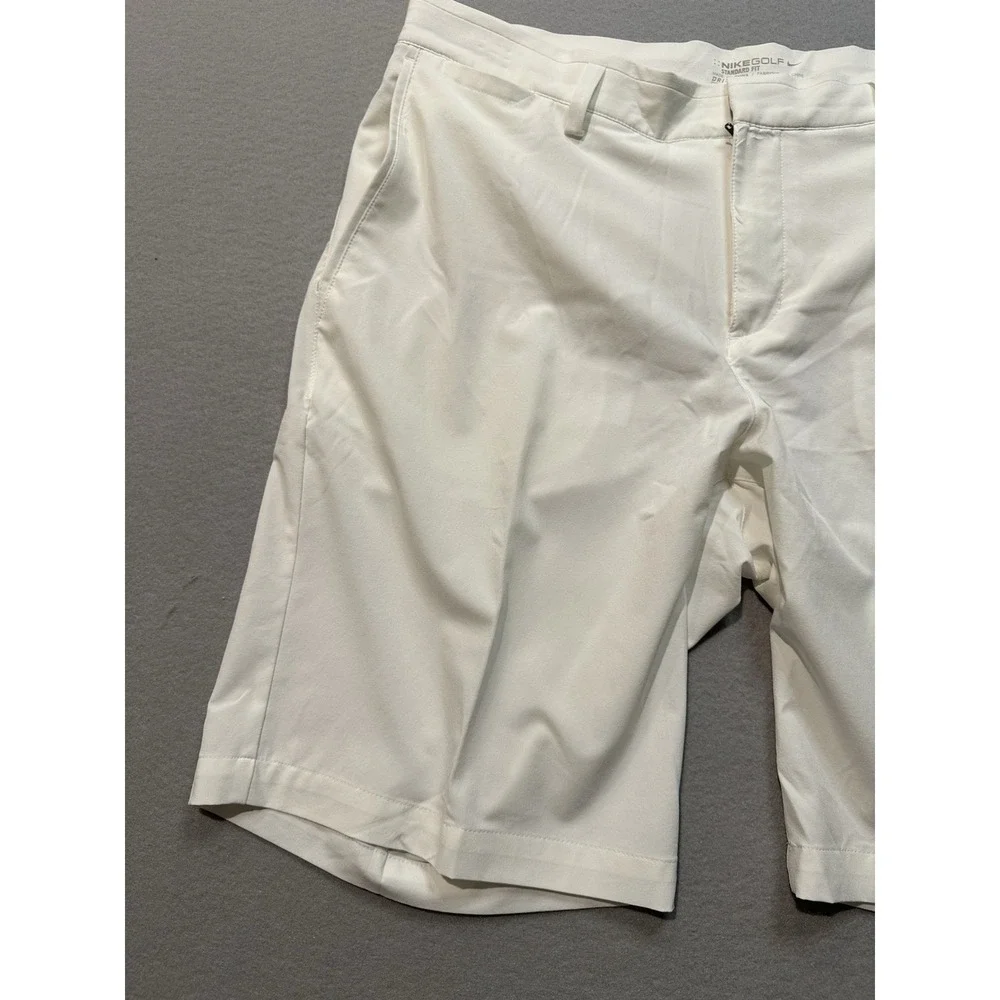 Nike Golf Dri Fit Shorts Mens 35 Off White Performance Stretch Standard Fit